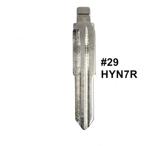 5pcs 2 IN 1 Lishi HYN7R #29 Engraved Line Key Blade Scale Shearing Teeth Cutting Key Blank For Hyundai Sonata Kia