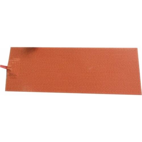 6"X8" 300W 220V Silicone Heater Engine Block Oil Pan Hydraulic Tank Heating Plate w/ 2m Cord 90C Thermostat 3M PSA Heating Pad