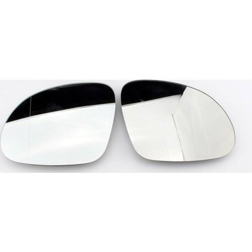 TAIHONGYU Pair Side Heated Wing W/Holder Mirror Glass fit for VW Tiguan Sharan 5N0857521 5N0857522