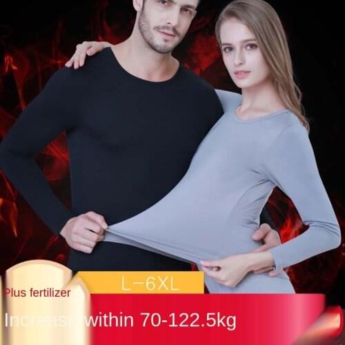 Queenral Winter Plus Size L- 6XL Long Johns For Male Female Warm Thermal Underwear Set Clothing Men Woman Thermal Suit