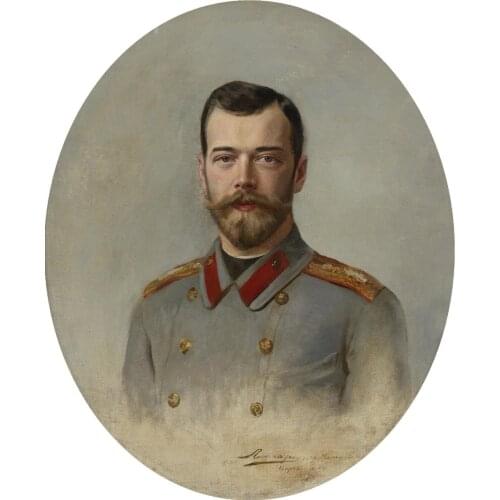 2020 NEW # Russian THE TSAR Nicholas II of Russia painting ON CANVAS home office PRINT art painting on canvas-FREE SHIPPING