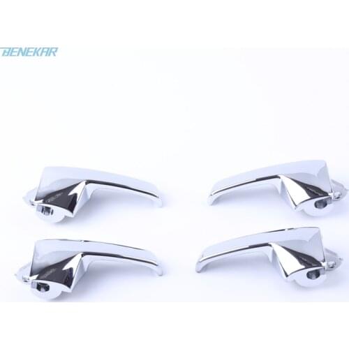Benekar Left Right Inside Door Handle ABS Chrome for Volkswagen Santana 2000 3000