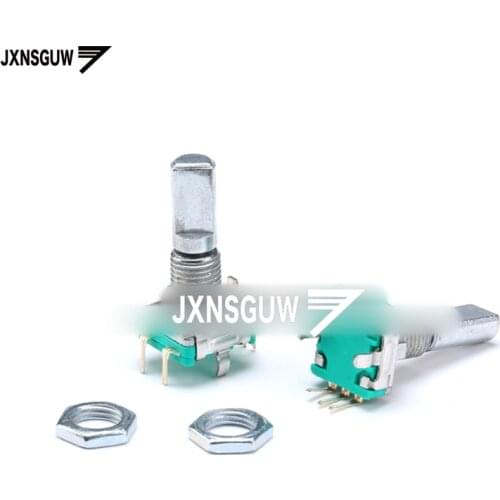 10PCS Half moon handle rotary encoder switch/EC11/digital potentiometer handle length 20mm with switch 5 feet