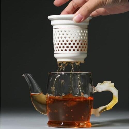 Jingdezhen Blue and White Porcelain Teapot Large Small Single Pot Chinese Tea Set Filter Hand Handle Pot Tea Cup Teapots