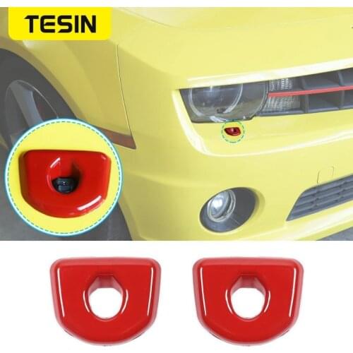 TESIN Car Sticker for Chevrolet Camaro Car Headlight Cleaning Nozzle Decoration Cover Stickers for Chevrolet Camaro 2010-2015