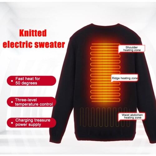 Outdoor Heating Sweater USB Electric Intelligent Warm Sweatshirt Carbon Fiber Heated Jacket For Both Men And Women Enhanced