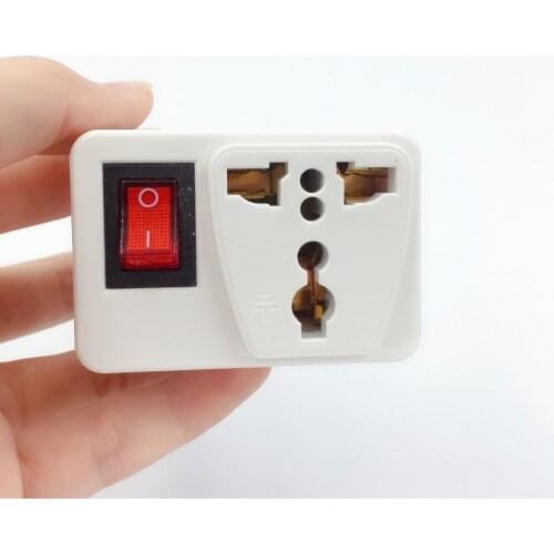 Universal UK US AU To EU AC Travel Power Adapters in France Germany Greece EU Plug Converter Electrical Charger With Switch