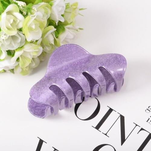 New Fashion Length Candy colors Acrylic Hairpins Hair Clip Crab Hair Claws For Women Girl Hair Jewelry Hair Accessories