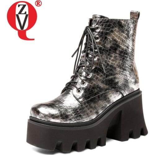 ZVQ Women winter New Style Leisure short boots Good Qualtiy Fashion Thick bottom Concise Comfortable Square Toe frenulum