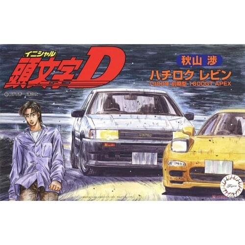 1/24 Fujimi Plastic Assembled Car Model Toy Initial D Series Akiyama Shiba AE86 Levin Static Model DIY Model Kit #18361