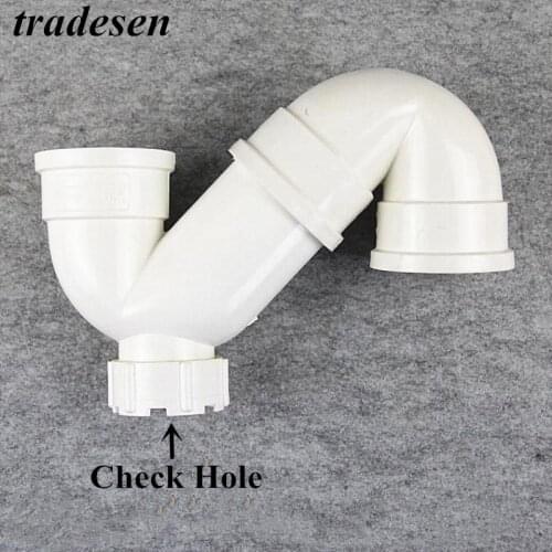 1pcs pvc Inner 50 75 110mm S type elbow P type water storage Elbow with Inspection port Drainage joint Garden Water Connectors