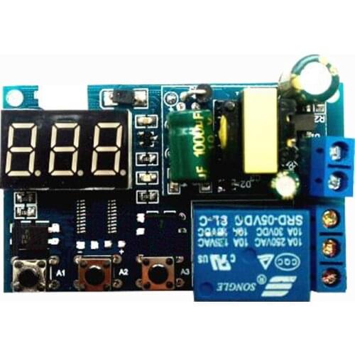1 way relay module, adjustable trigger delay cycle timing pull-in switch-on switch circuit 220V