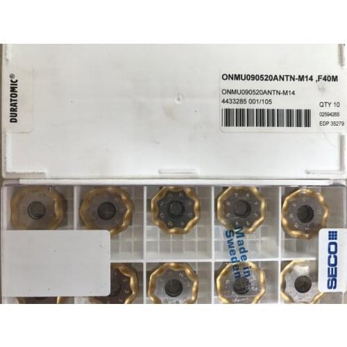 10PCS CARBIDE INSERT ONMU090520ANTN-M14 F40M