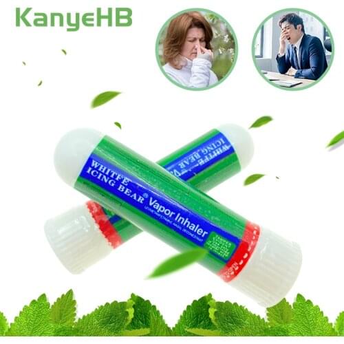 2pcs Mint Nasal Inhaler Thailand Original Rhinitis Cream Essential Oils Nose Cold Itching Headache Relieve Refresh Ointment A333