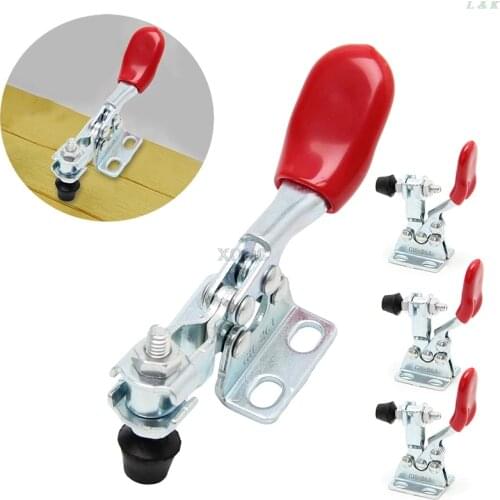 4Pcs/Set Metal Horizontal Quick Release Hand Tool Toggle Clamp For Fixing Workpiece M09 dropship