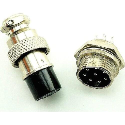 5PCS / 5 pairs) 8PIN interfaces, 16mm GX16-8-core plug, cable connector plug + socket