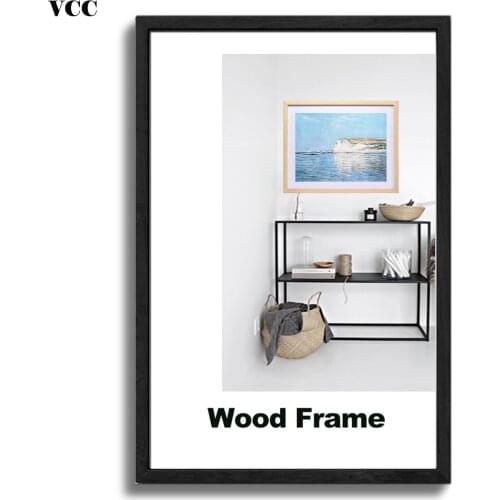 Nature Wooden Classic Picture Frame A4 A3 30X40cm Plexiglass Include Poster Photo Frames For Wall Hanging Certificate Frame