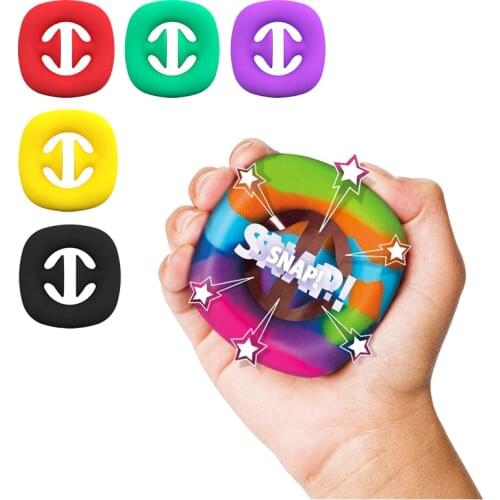 Anti Stress Finger Hand Grip Ball Stress Reliever Fidget Toy Adult Children Simple Dimple Stress Toys Decompression Popit Toy