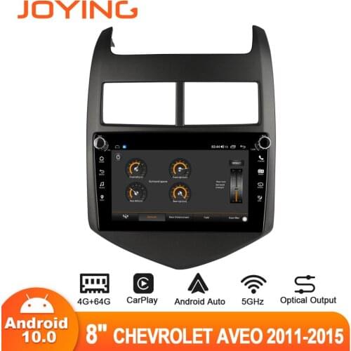 Joying 8" Android10 Car Radio Stereo for Chevrolet Aveo 2 2011- 2015 GPS DSP Carplay 4G SIM Card 5GWiFi SPDIF Subwoofer DAB DVR