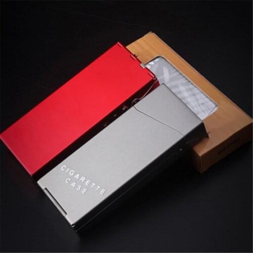 Aluminum Alloy Cigar Cigarette Case Tobacco Holder Pocket Box Storage Container Card Smoking Case Accessories