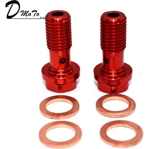 Hydraulic Clutch and Brake Oil Hose Fuel Hose oil cooler Refitting aluminum M10 Bolts For Connector End
