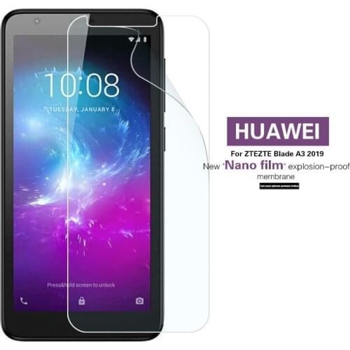 HD Clear TPU Soft Nano Film For ZTE Blade A3 2019 L8 Anti Explosion Screen Protector Film Cover With Cleaning Tools