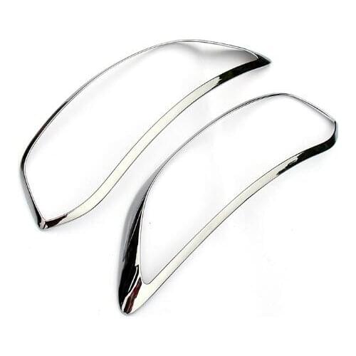 ABS Chrome Car Front Headlight Lamp Cover 2pcs Fits For Renault Kadjar 2016 2017 2018