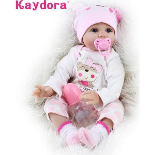 Soft Silicone Reborn Baby Dolls 16 inch 40cm Alive Bebe Play toys Realistic Bed time toddler Stuffed Bonecas Kids Birthday Gifts