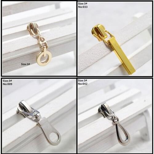 5 pcs 3# mix pearl zipper repair kits zipper pull Metal zipper slider,zipper head,Garment,bag and suitcase accessories,clothes,4