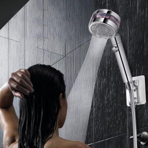 Shower Head High Pressure Removable Water Handheld Showerhead with Shut Off Button For Home Bathroom Accessories Shower Set