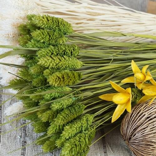 Natural Simulation Plants Dried Flowers Bouquets For Home Art Decoration Living Room Wedding Fake Flowers 1 Bunch=20Pcs