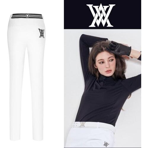 A New Women Golf Pant Summer Sports Ladies Elastic Waist Trousers Slim Was Thin