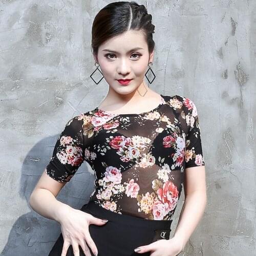 New Sexy latin top Dance Clothes Women Latin Salsa Rumba Chacha Dance Performance Practice Costume