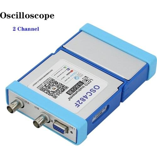 USB Oscilloscope 2 Channel Oscilloscope 50MS/s 20M Bandwidth For Windows Android Phone Tablet PC Windows Software Trigger