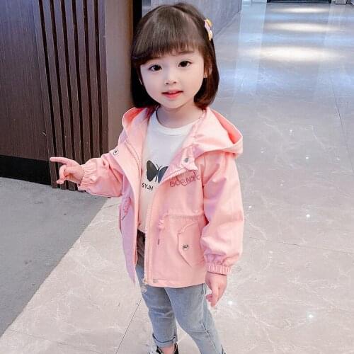 Girls Babys Kids Coat Jacket Outwear 2021 New Arrive Spring Autumn Overcoat Top Sport Zipper Princess Toddler Childrens Clothi