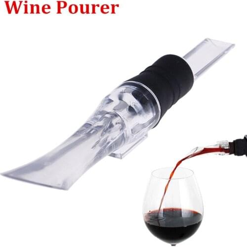Portable Wine Pourer Acrylic Aerating Pourer Decanter Wine Aerator Spout Pourer
