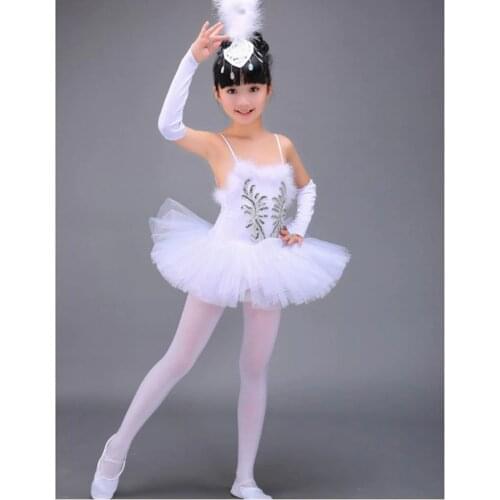 Professional White Swan Lake Ballet Tutu Costume Girls Children Ballerina Dress Kids Ballet Dress Dancewear Dance Dress For Gir
