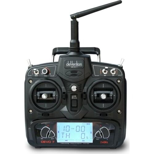 Walkera DEVO 7 Transmitter Remote Controller 2.4G LCD Screen Radio System Model 2 Or Model 1
