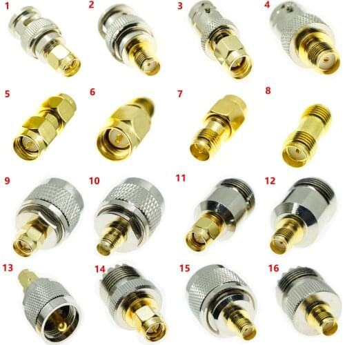 SMA Connector TO SMA N BNC UHF RPSMA SO239 PL259 male female straight RF Adapter Converter