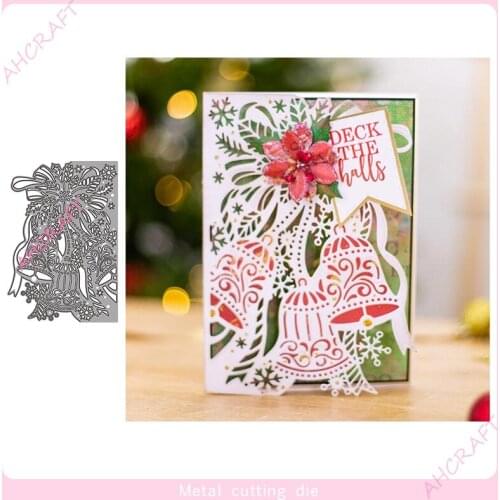 Christmas Bells Lace Metal Cutting Dies for DIY Scrapbooking Photo Album Decorative Embossing Paper Card Crafts Die 2021