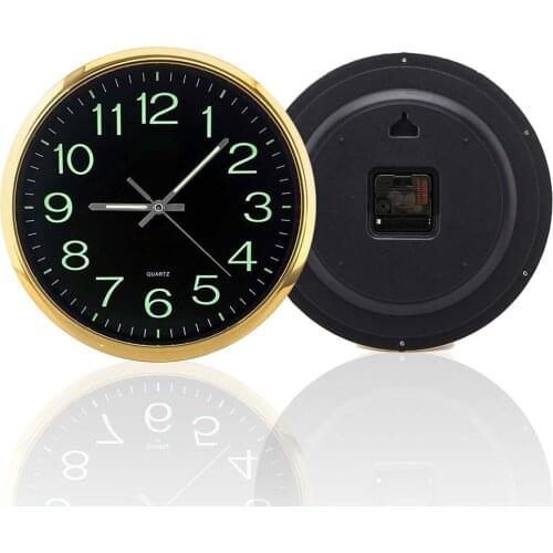 12'' Modern Luminous Wall Clock Bedroom Living Room Home Office Decoration