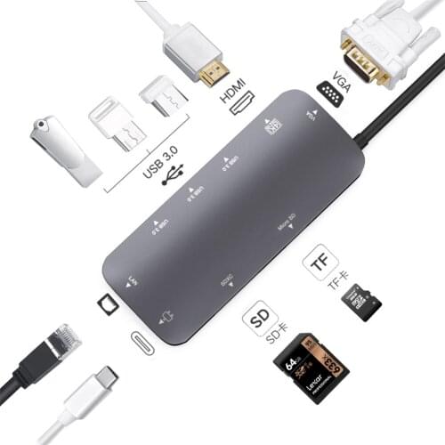 USB Hub 3.0 Multi USB Splitter 4 USB Port 3.0 2.0 With Micro Charge Power For Lenovo Xiaomi Macbook Pro PC Hub USB 3.0