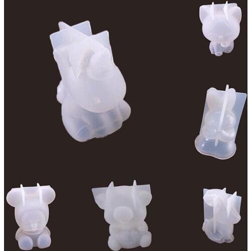 1pc Silicone Soap Mold Cartoon Animals 3D Multi Purpose Handmade Making Craft DIY TOOL