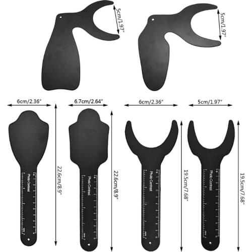 1pc Dental Photographic Image Contrast Board Oral Cheek Black Plate Contrasters Autoclavable Lab Tools 6 Size