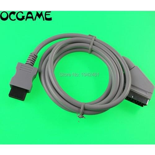 10PCS 180cm RGB Scart Cable Lead Cord for Wii/wii u PAL High quality