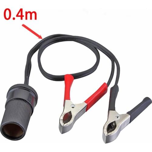 12V 24V new alligator clamps Auto charging battery clip car battery connection cable with cigarette lighter socket