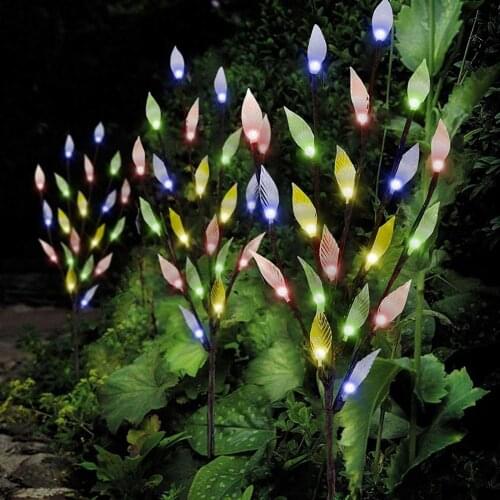 3Pcs 60LED Solar Powered Artificial Tree Branch Light Lamp Garden Decoration