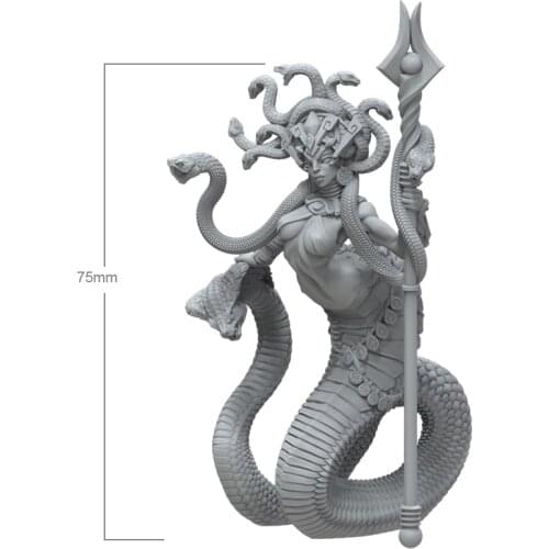 75mm Resin Model Snakes Queen Figures RW-085