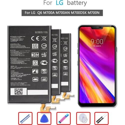 3000mAh BL-T33 Battery For LG Q6 M700A M700AN M700DSK M700N BL T33 Mobile Phone Batteries + Free tool