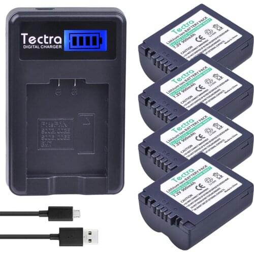 4 x CGA-S006 S006 S006A DMW-BMA7 DMW BMA7 Battery + LCD USB Charger for Panasonic DMC FZ7 FZ8 FZ18 FZ28 FZ30 FZ35 FZ38 FZ50